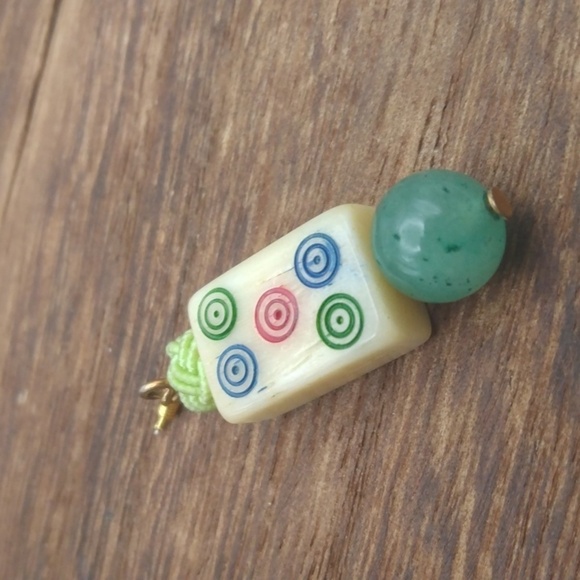 Ancient tribal jade precious stone necklace pendant - Picture 3 of 5